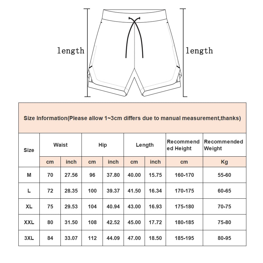 Camo Running Shorts TwoInOne Quick Dry Workout Gym Fitness
