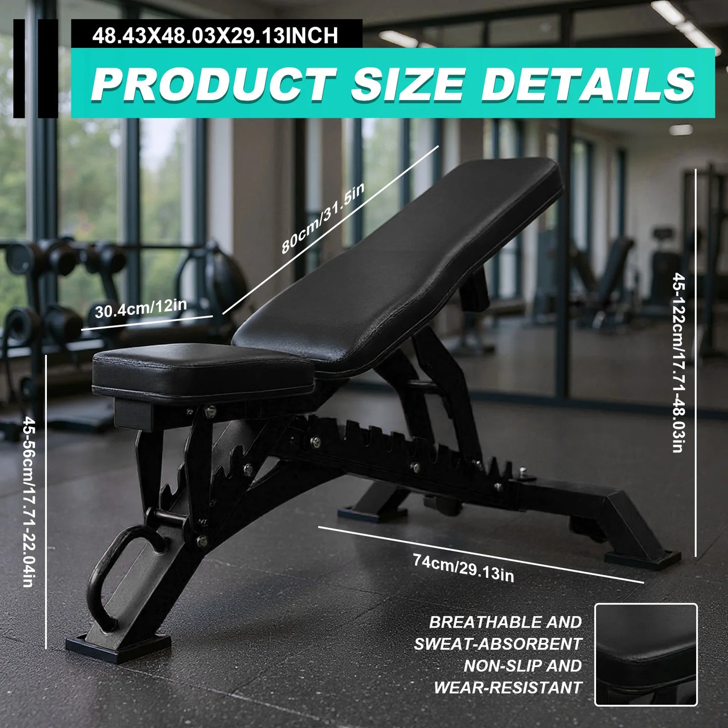 Adjustable Strength Training Bench For Home Garage Gym