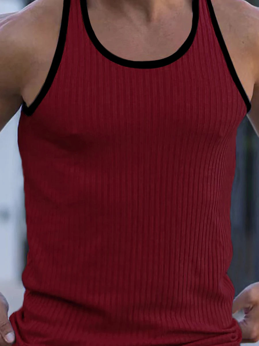 Mens Sleeveless Muscle Tank Tops Racerback For Workout Training