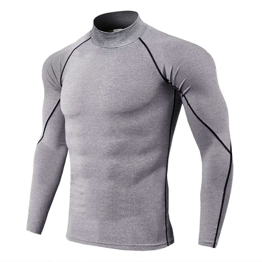 Wyhyaye Mens Quick Dry Sport T Shirt Long Sleeve Compression