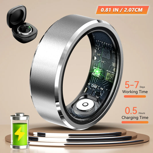 LaNikar R5 Smart Ring Blood Oxygen Monitor With Multi-Sport Modes