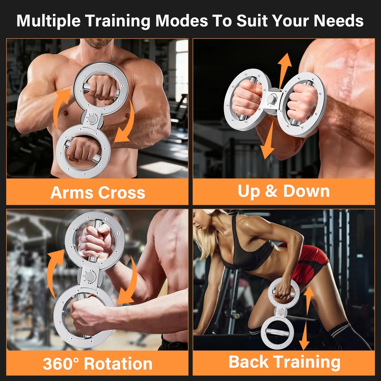 Rotator Multifunctional Grip Strength Trainer Adjustable Forearm Exerciser