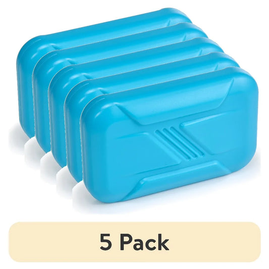 Kids Reusable Slim Ice Pack For Lunch Boxes Freezer Gel Packs 5 Pack