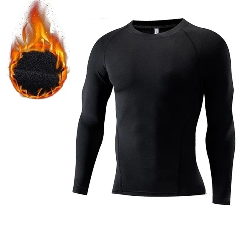 Mens Winter Warm Thermal Underwear Set Fleece Long Johns Tracksuit