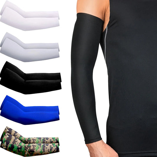 Unisex Cooling Arm Sleeves With UV Protection For Running Cycling