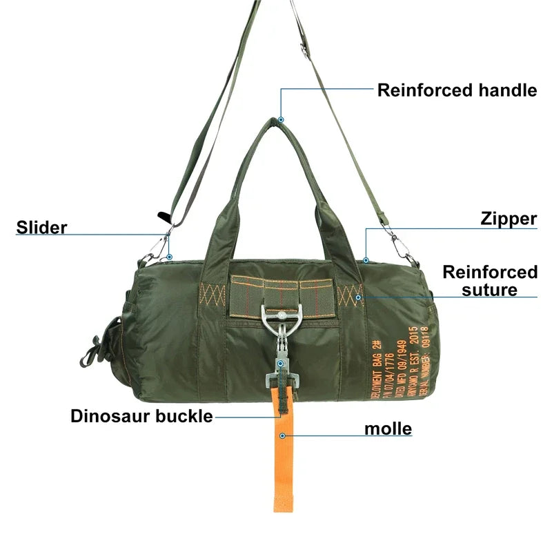 LQARMY Travel Gym Bag Waterproof Duffle for Fitness