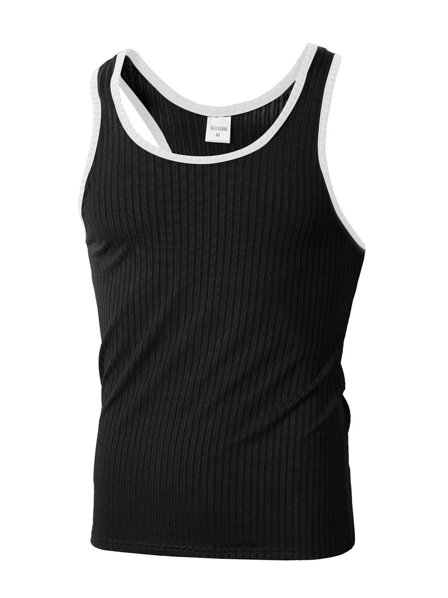 Mens Sleeveless Muscle Tank Tops Racerback For Workout Training