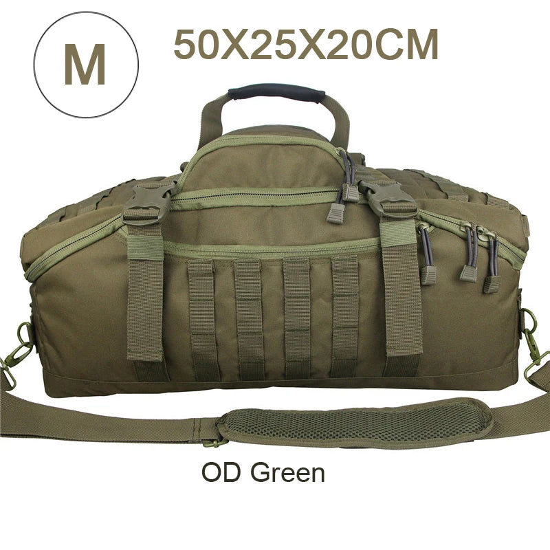 QCN Sport Travel Bag Molle Tactical Gym Duffle For Camping