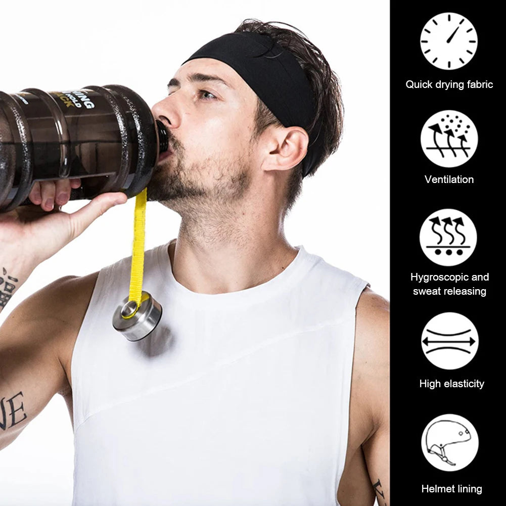 APWIKOGER Quick Dry Sweat Headbands For Running And Yoga