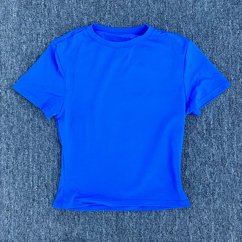 SDFHSFH Women's Quick Dry Tight Fitting Sports T Shirt