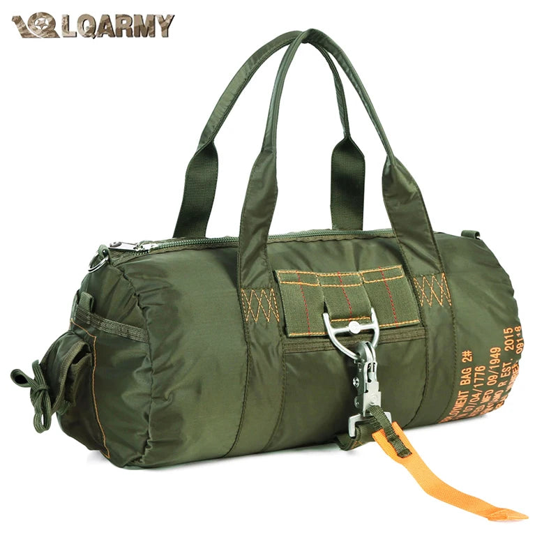 LQARMY Travel Gym Bag Waterproof Duffle for Fitness