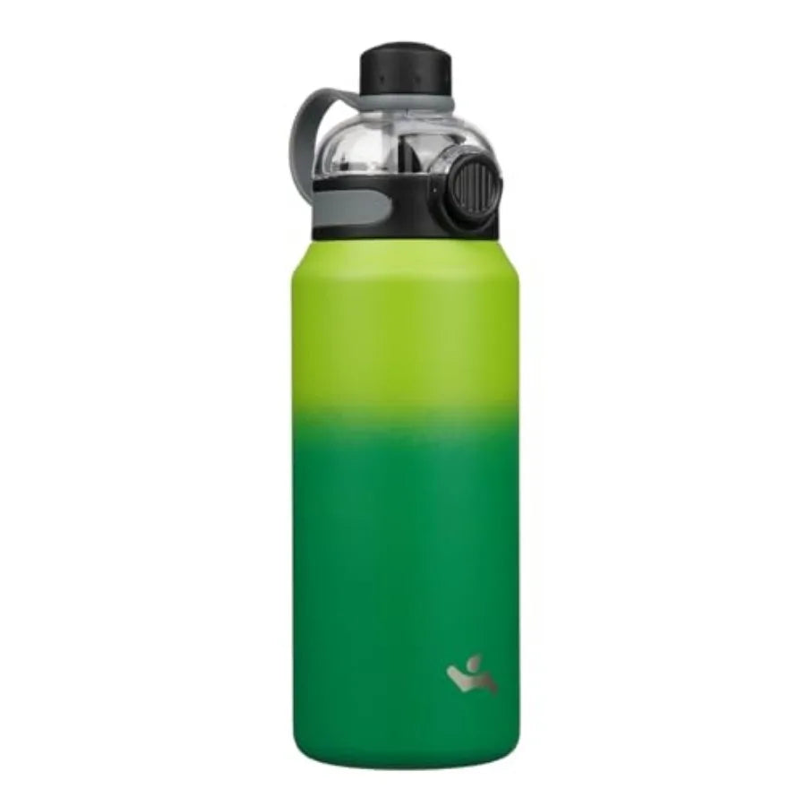 Insulated Stainless Steel Water Bottle With Straw Lid And Handle BPA Free
