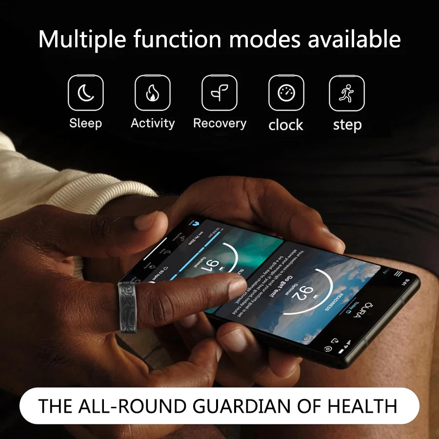 Smart Ring Fitness Tracker W9 Sleep Monitor 20 Plus Modes IP68 Waterproof