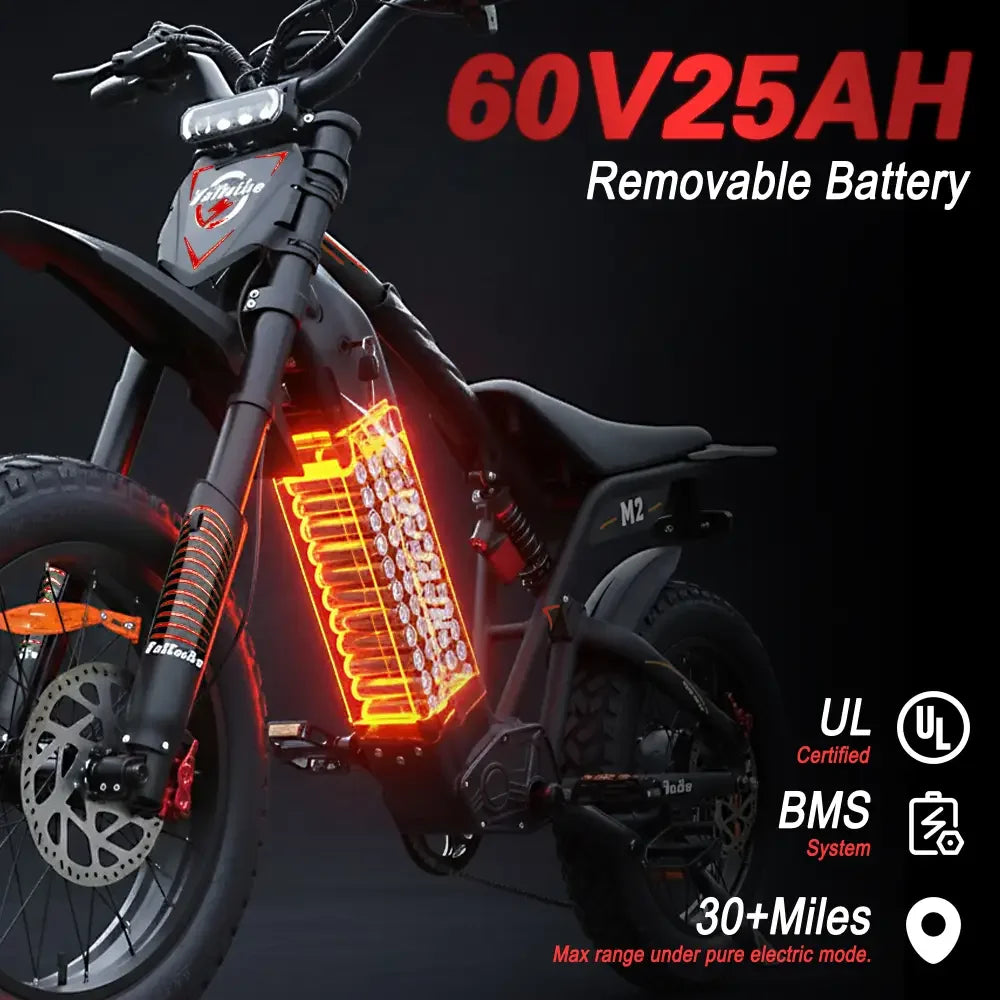 Baolujie Moto Electric Bicycle 1500W Peak Brushless Motor
