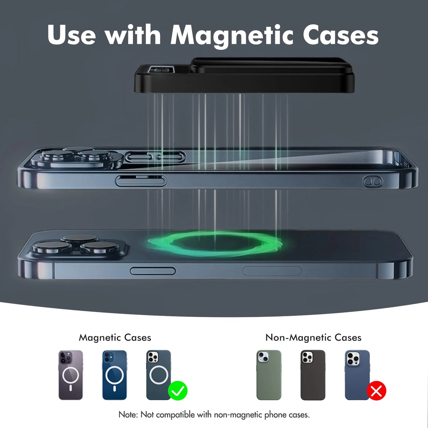Wireless Power Bank 2-In-1 Magnetic 10000mAh Portable Charger