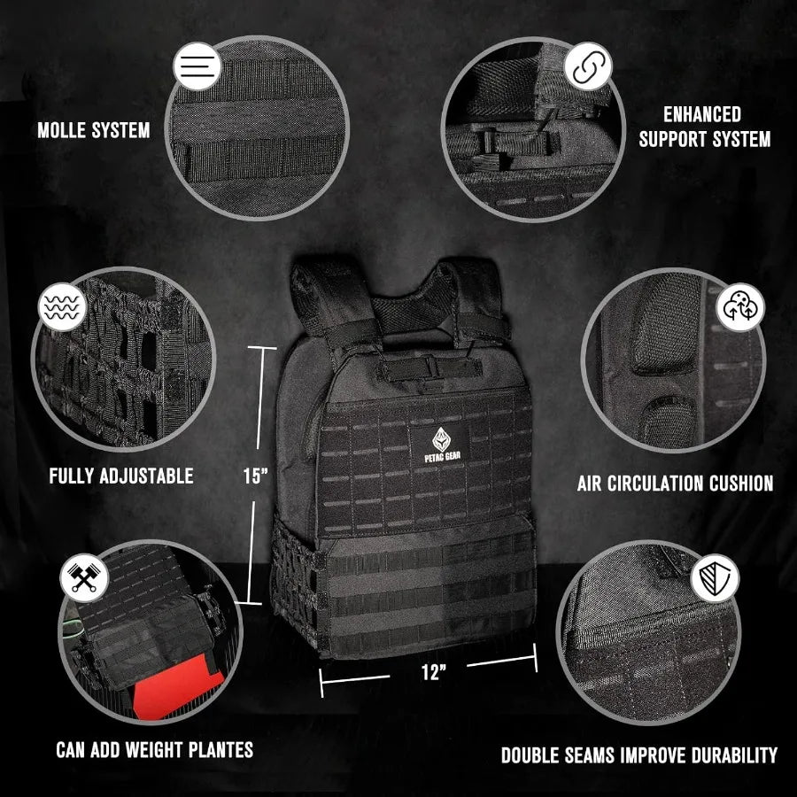 LISM Weighted Vest For Men Women Adjustable Strength Training