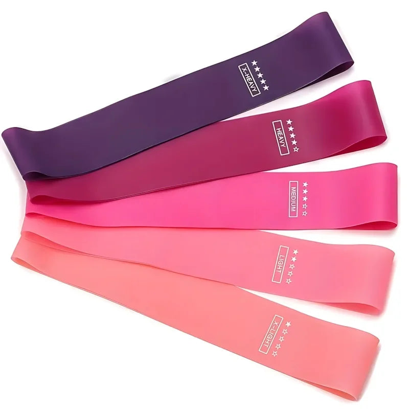 Resistance Bands Set Five Piece Latex Loop For Home Workout