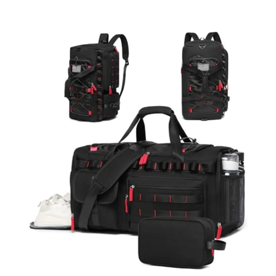 Unisex Gym Bag With Shoe And Laptop Compartments Durable Travel