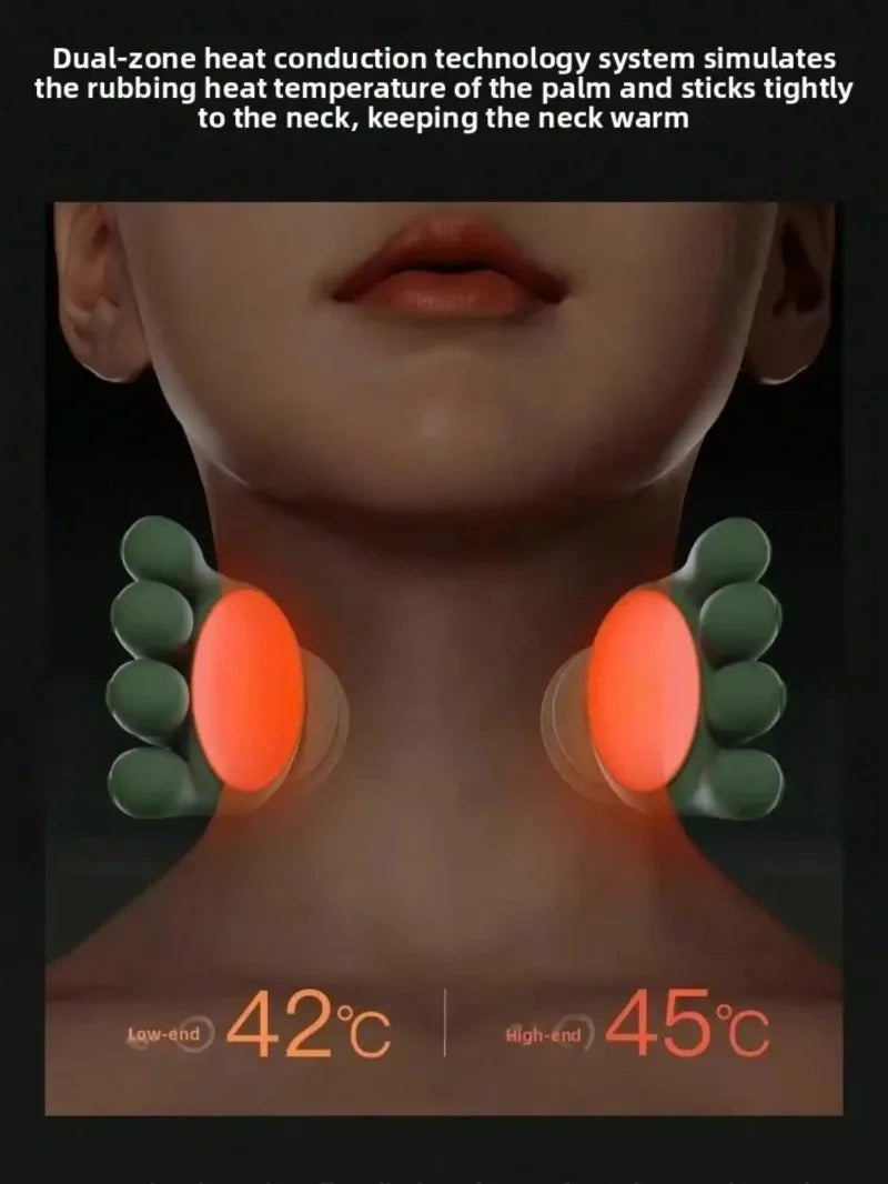 4D Wireless Shiatsu Neck And Shoulder Massager With Heat Therapy