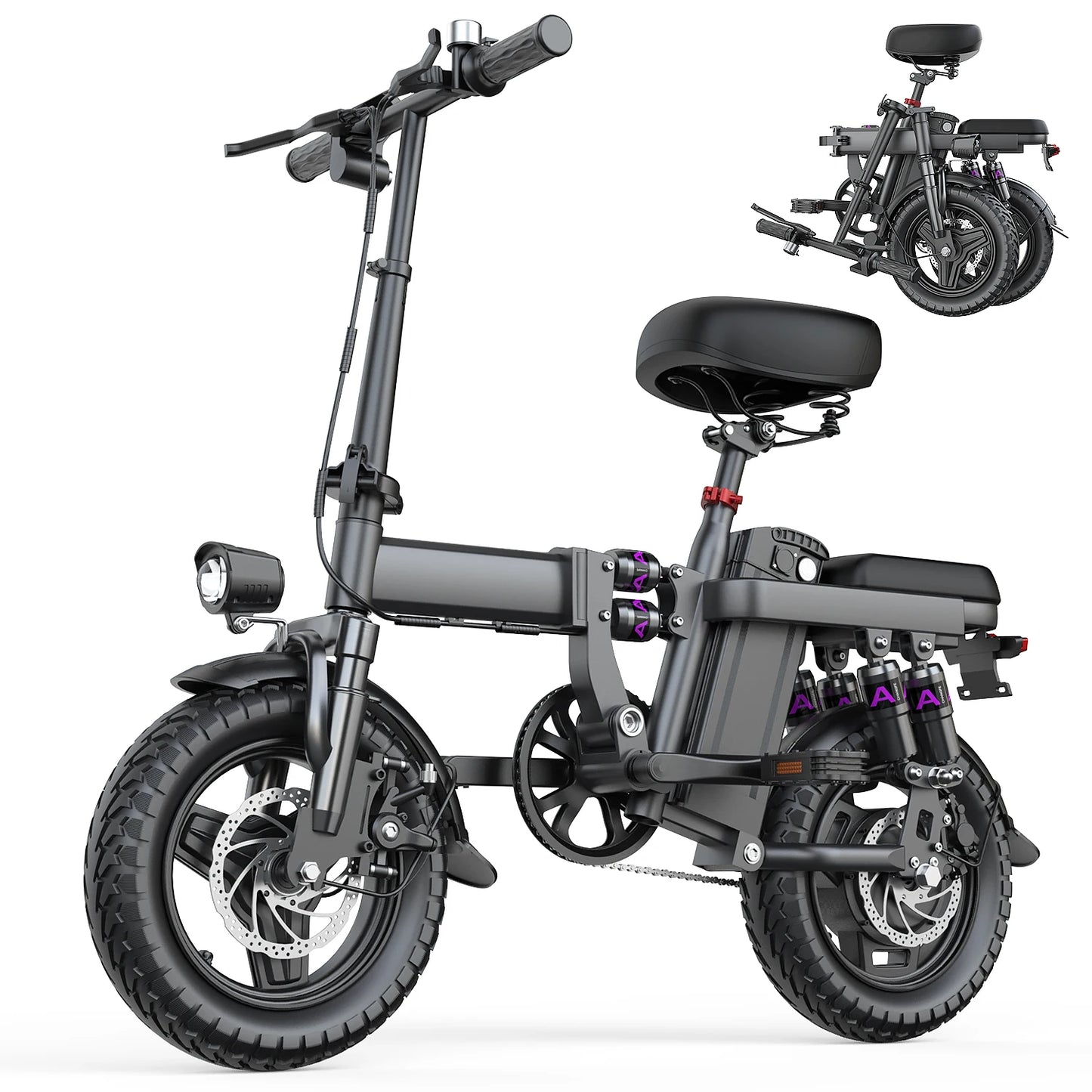 UPlee GE5 Electric Folding Bike 500W Motor 48V Battery