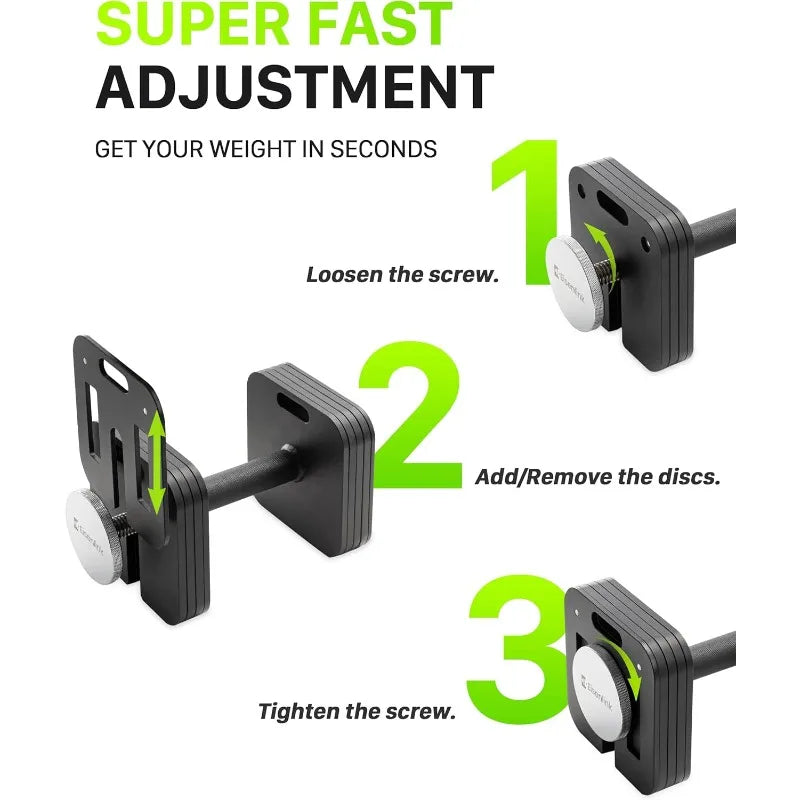 Eisenlink Adjustable Dumbbell Set For Home Gym Training