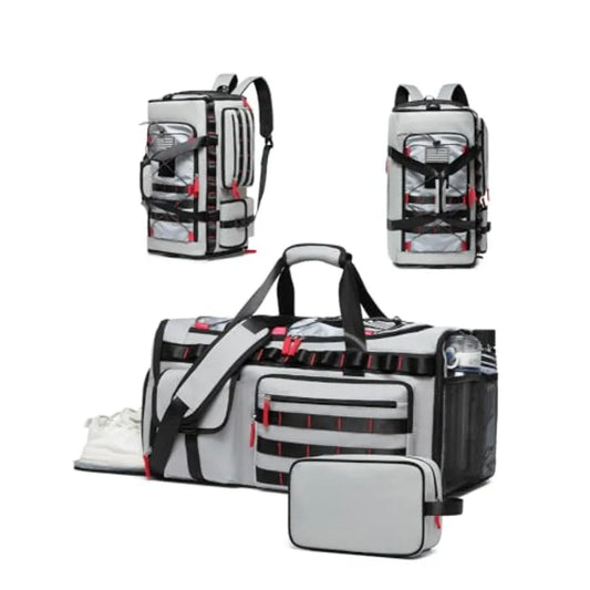 Unisex Gym Bag With Shoe And Laptop Compartments Durable Travel