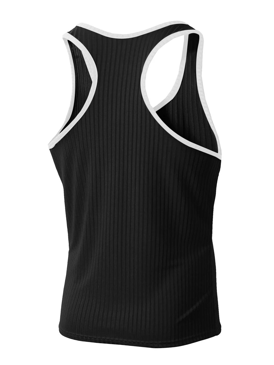 Mens Sleeveless Muscle Tank Tops Racerback For Workout Training