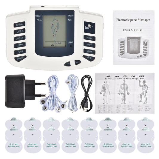 Professional EMS Tens Muscle Stimulator Body Massager Microcurrents Low Frequency
