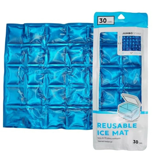 Reusable Ice Pack Mat Flexible Gel Freezer Sheet for Coolers