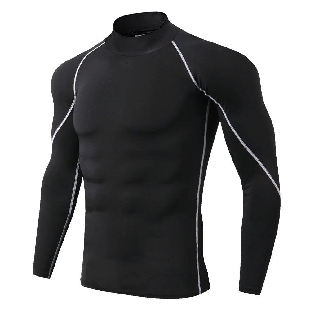 Wyhyaye Mens Quick Dry Sport T Shirt Long Sleeve Compression