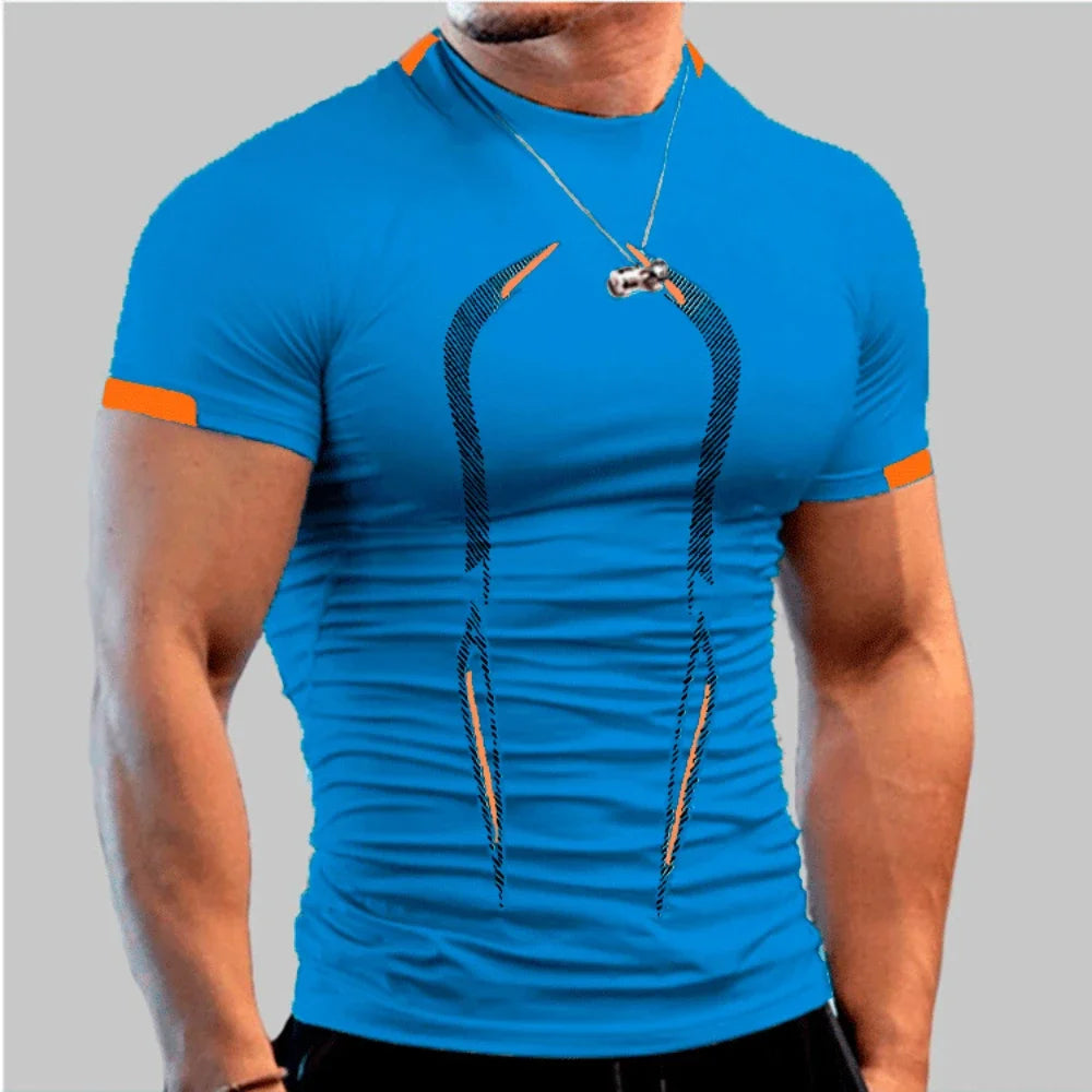 Men Quick Dry Breathable Gym Tee For Running And Training