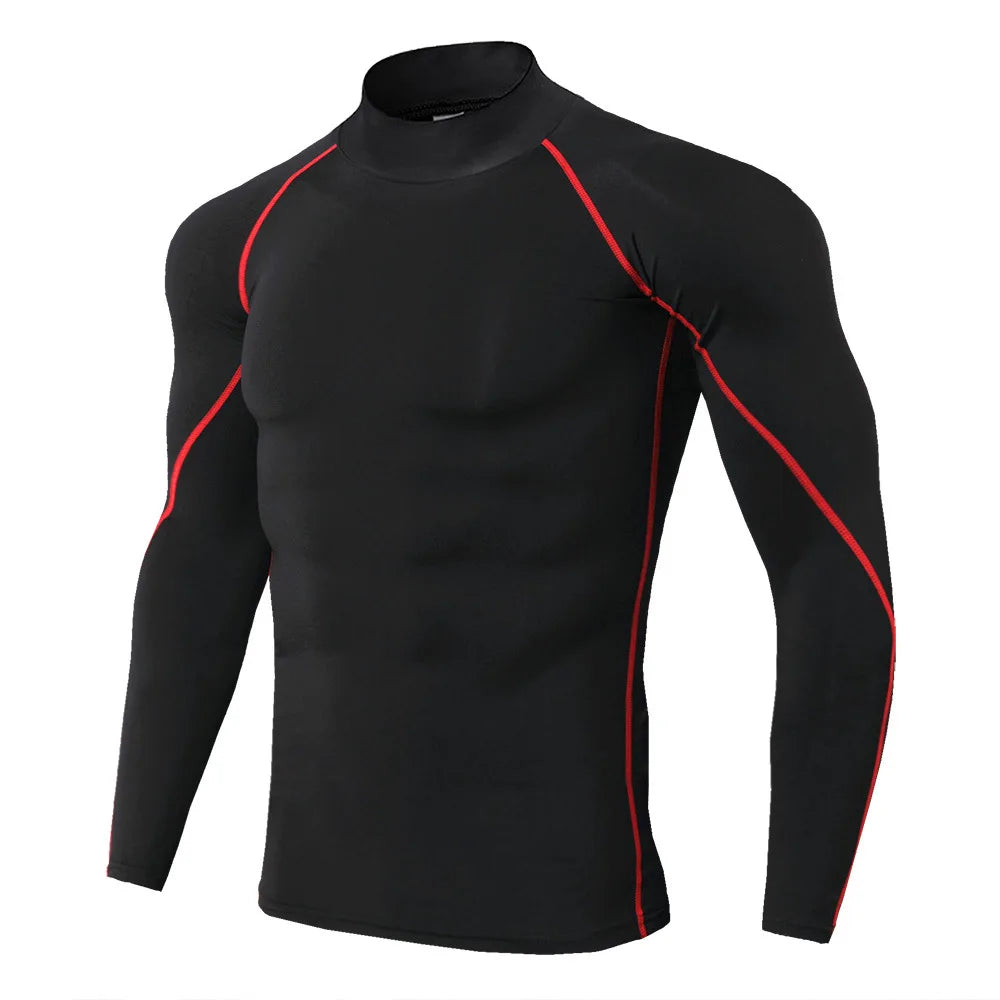 Wyhyaye Mens Quick Dry Sport T Shirt Long Sleeve Compression