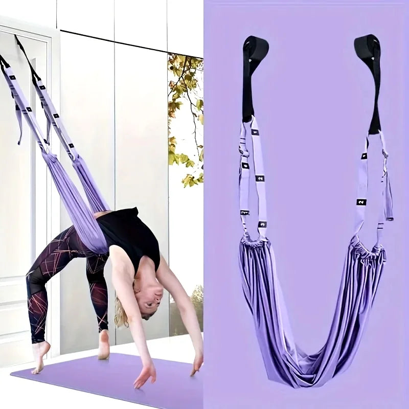 Aerial Yoga Strap Set For Door Hanging And Pilates Training