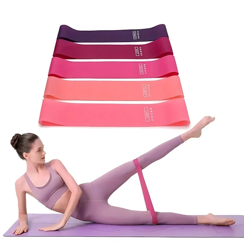 Resistance Bands Set Five Piece Latex Loop For Home Workout