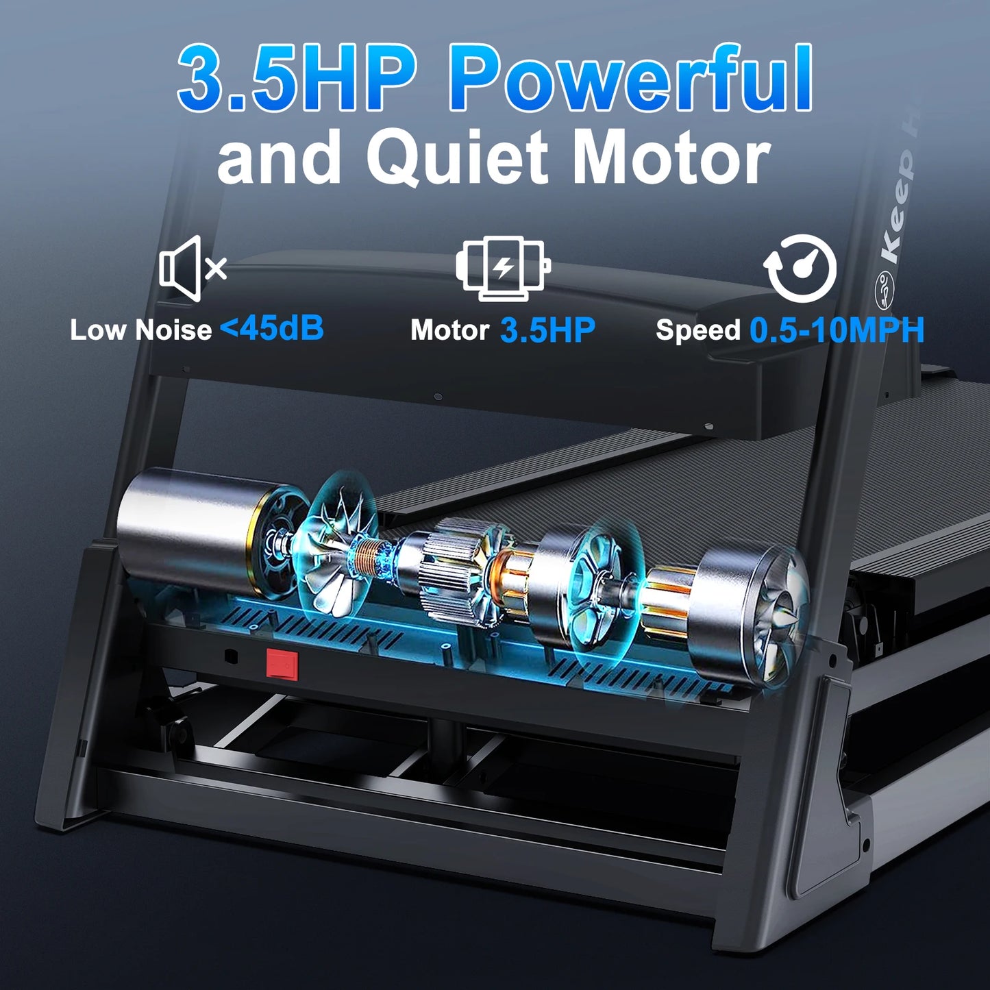 Electric Folding Treadmill For Home With App FITSHOW