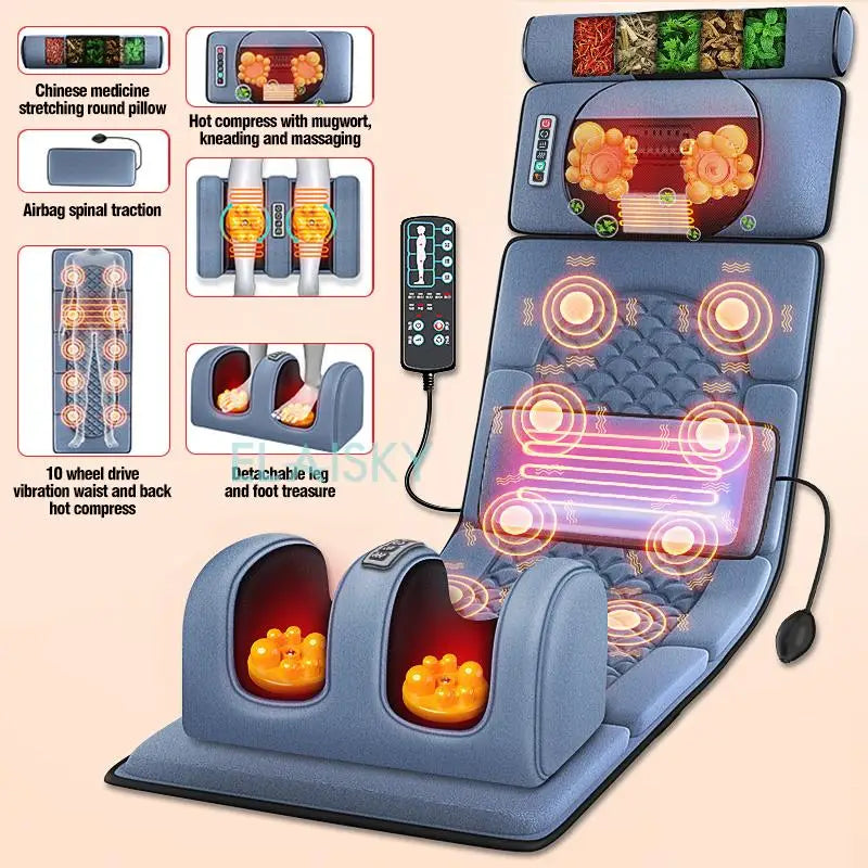 ELAISKY Full Body Massage Cushion With Heating And Infrared Therapy