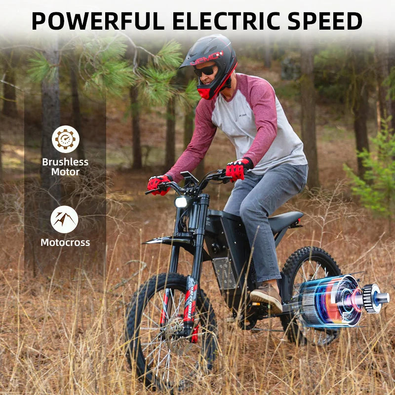 Freego X2 Pro Electric Dirt Bike 6000W Motors 60V 30Ah Battery