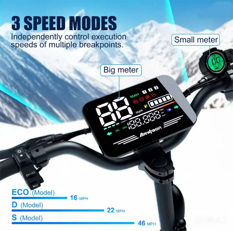 Arwibon 5600W Dual Motor Electric Scooter Top Speed 46MPH