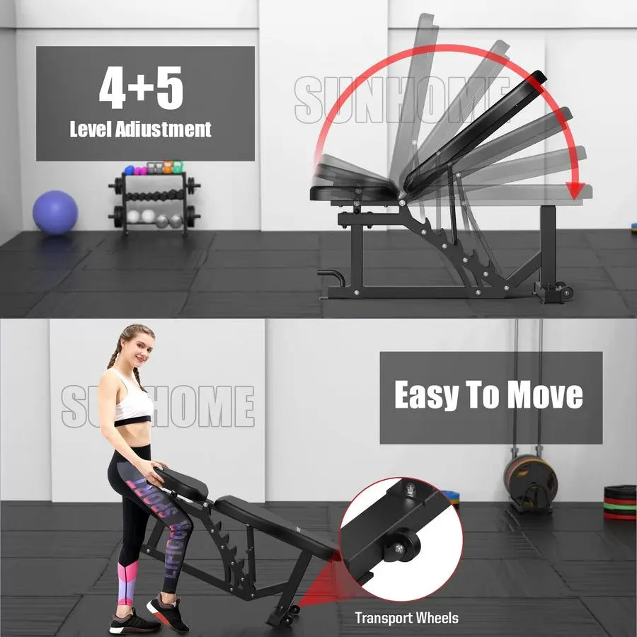 MBVM Smith Machine Home Gym With 138 Lb Weight Stack Leg Press Lat Station