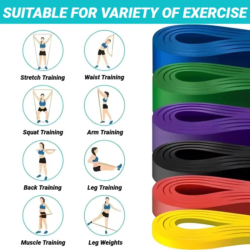 TPE Elastic Resistance Band Set For Fitness Training And Yoga