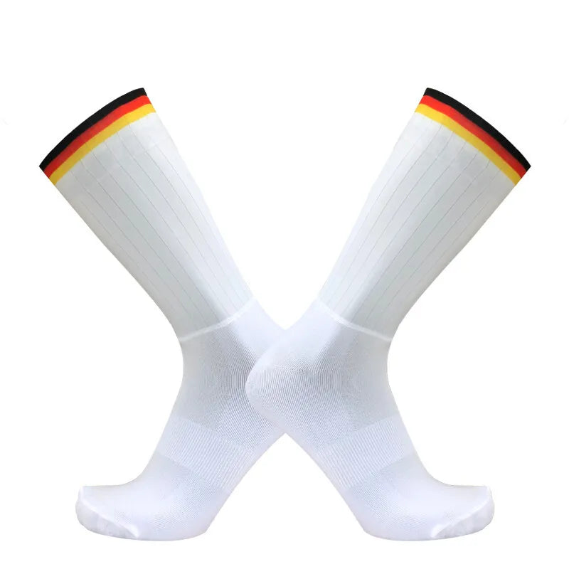 Aero Anti Slip Silicone Summer Cycling Socks For Men