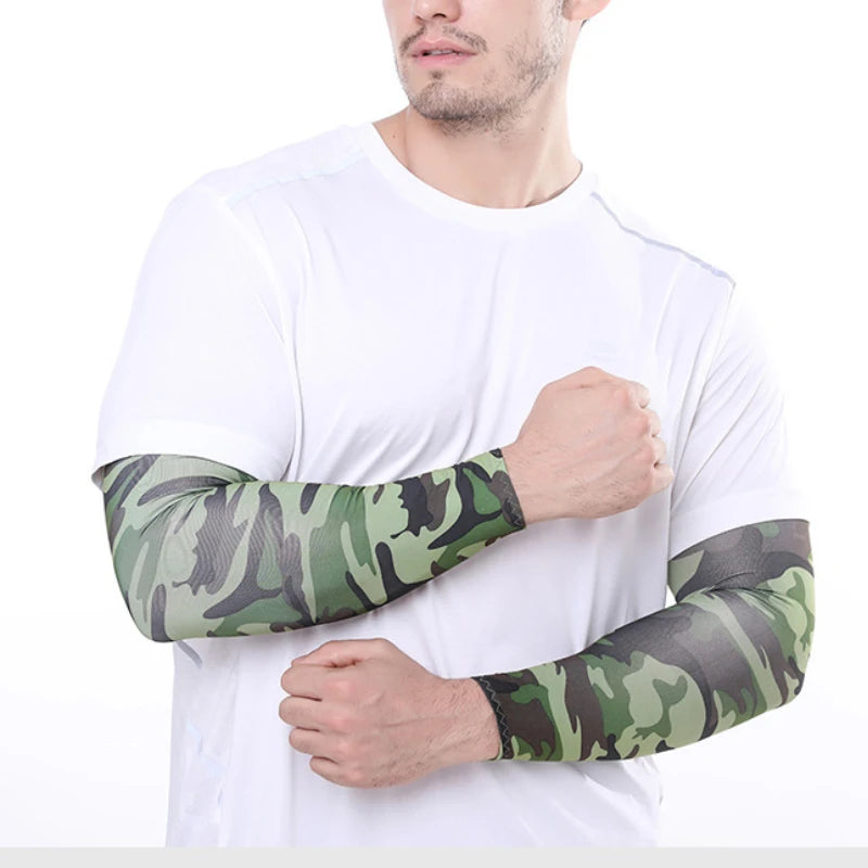 Unisex Cooling Arm Sleeves With UV Protection For Running Cycling