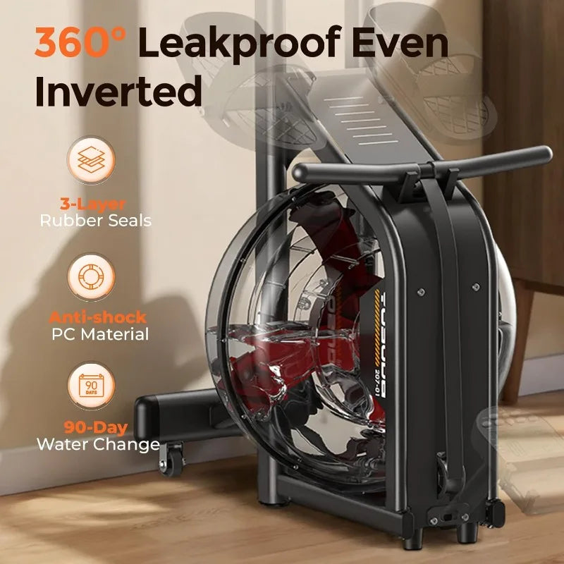 YOSUDA Water Rowing Machine For Home Use Bluetooth App Support