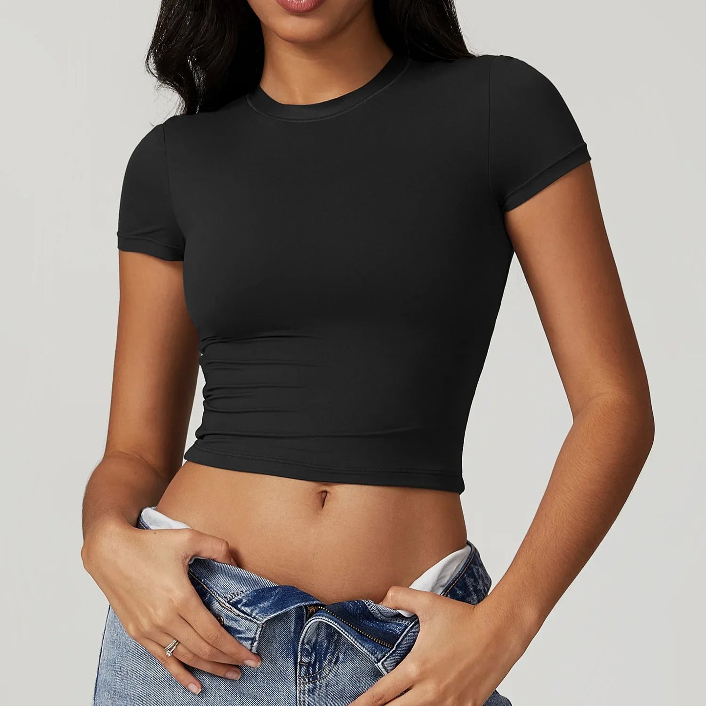 SDFHSFH Women's Quick Dry Tight Fitting Sports T Shirt