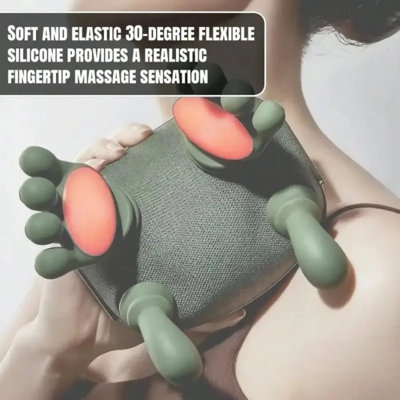 4D Wireless Shiatsu Neck And Shoulder Massager With Heat Therapy