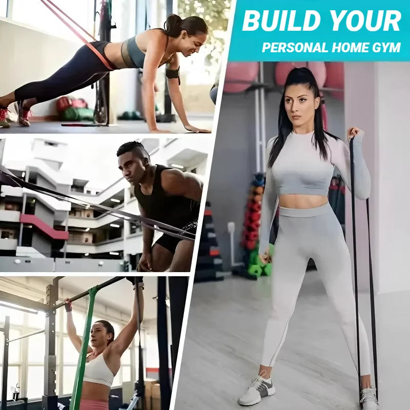 TPE Elastic Resistance Band Set For Fitness Training And Yoga