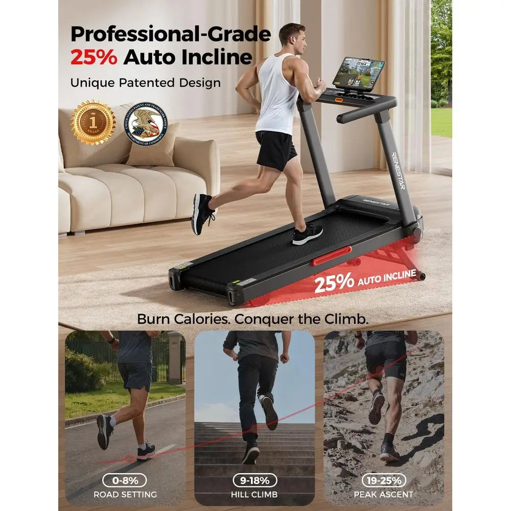 YTYIN Home Treadmill 8.5 MPH Max Speed 300 Lb Capacity