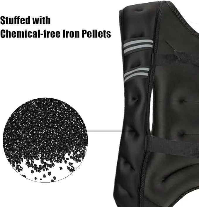 Weighted Vest For Men And Women, 12 To 30 Lbs Weights Included