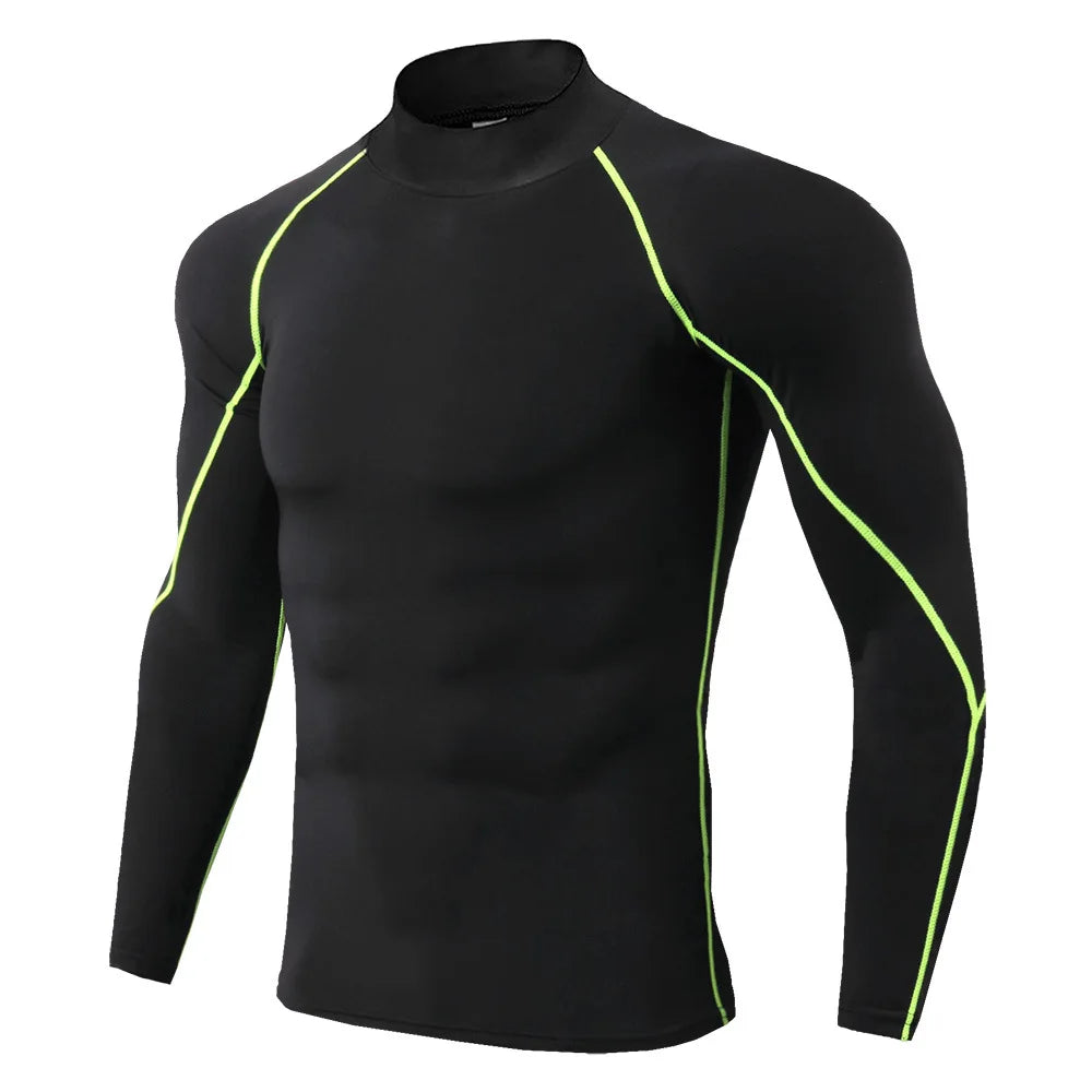 Wyhyaye Mens Quick Dry Sport T Shirt Long Sleeve Compression