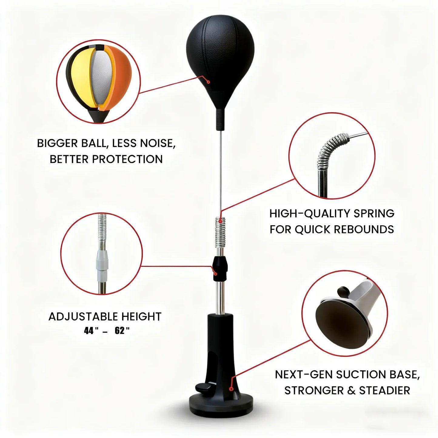 Punching Bag for Boxing Reflex and Agility Training at Home